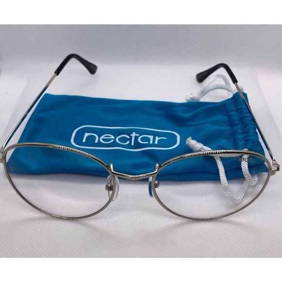 Boho Blue Light Blocker with Silver frames - Picture 2 of 2